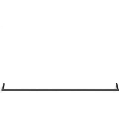 DECOR WALTHER Закачалка на релса за кърпи Mikado 80 см черен мат (0521060)
