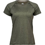 TEE JAYS TJ7021 COOLDRY / Дамска спортна тениска - маслиненозелен меланж XL (187021o7904)