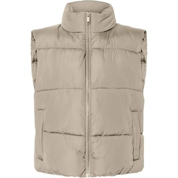 PIECES Потник Pieces Bee New vest - Beige (Silver Mink)