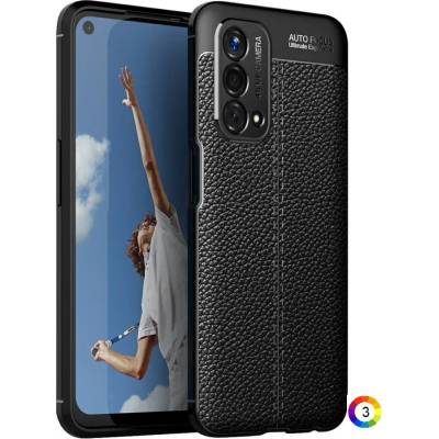 OnePlus Nord N200 5G Удароустойчив Litchi Skin Калъф и Протектор