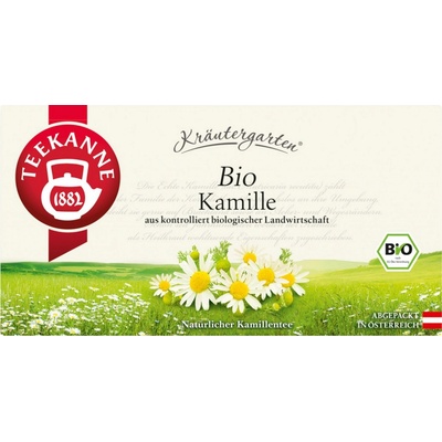 TEEKANNE Organic Kräutergarten Herbal Tea Chamomile 20 dvoukomorových sáčků