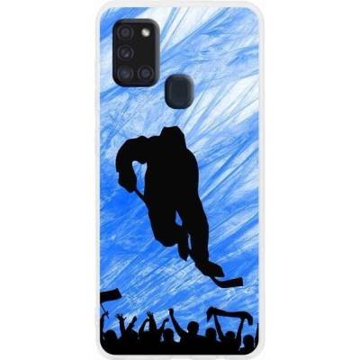 Pouzdro mmCase Gelové Samsung Galaxy A21s - hokejový hráč