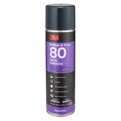 3M sprejové polychloroprénové lepidlo na gumu a vinyl 80 žltkasté 500 ml