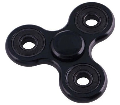 Fidget spinner KOVOVÝ černý