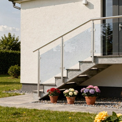HK Zábradlí na schody E3BS-2 1000x900 HLINIK silver