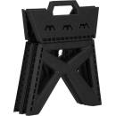 Skládací stolička SPRINGOS STAX černá