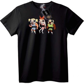 NOONEBRAND Тениска Карикатурни Герои - S, Black