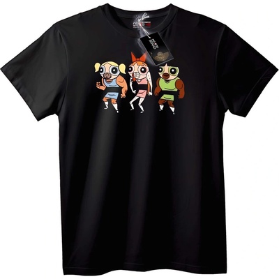 NOONEBRAND Тениска Карикатурни Герои - S, Black