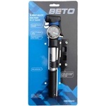 BETO Мини помпа beto crh-033ag с манометър, двупосочна, 100 psi, сребристо-черна