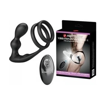 Boss of Toys Pretty Love Marshall Dual Stimulation Silicone Ring Set with Remote, Black