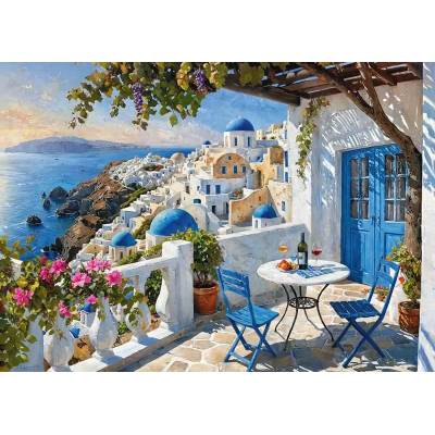 Cherry Pazzi - Puzzle Santorini Blues - 1 000 piese