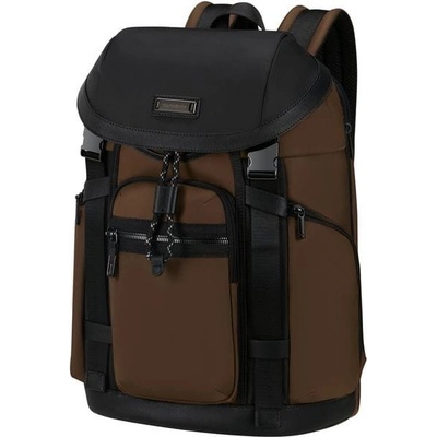 Samsonite Relyon Backpack M 15.6 + Flap 153267-1139 Brown 24 l