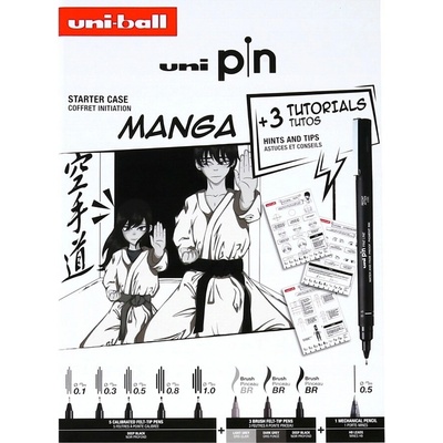 Uni pin dárkový box edice Manga 9ks