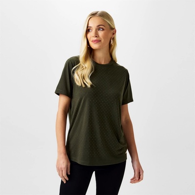 Biba Тениска Biba Diamante T-Shirt - Khaki