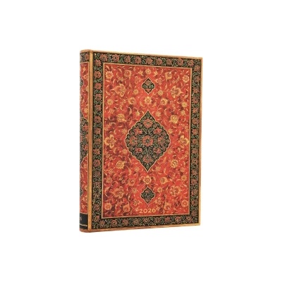 Little, Brown Book Group 2026 Layla (Persian Poetry) Midi 12-month Day-at-a-Time Hardcover Flexi Dayplanner 2026 (Elastic Band Closure) | Paperblanks