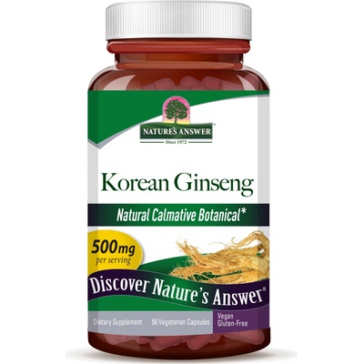 Nature's Answer Korean Ginseng 500mg 50 kapslí