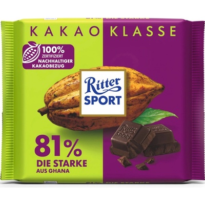 Ritter sport 81% Ghana 100 g