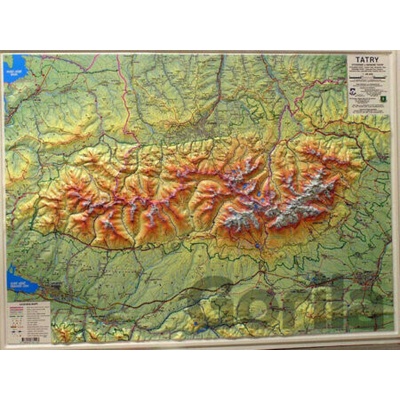 Shocart Tatry plastická reliéfna mapa 1: 66 666