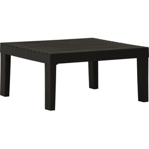vidaXL Градинска лаундж маса, пластмаса, сива (315851)