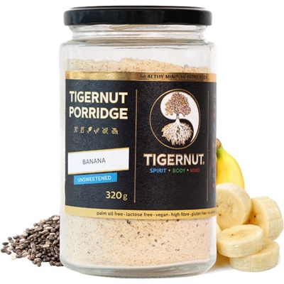 TigerNut Kaše z Tygřích ořechů Banán & Chia semínka 320 g