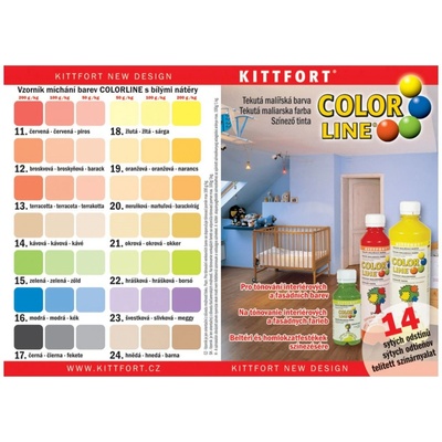 Kittfort Color Line Tekutá malířská barva 250g Lososová