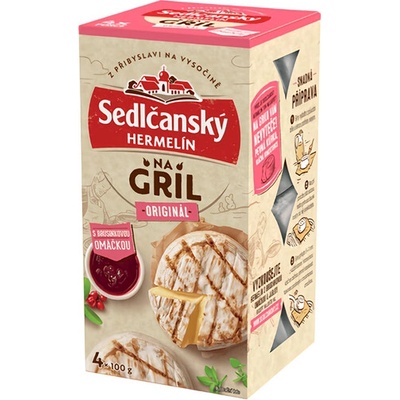 Sedlčanský Hermelín na gril Originál s brusnicovou omáčkou 400 g
