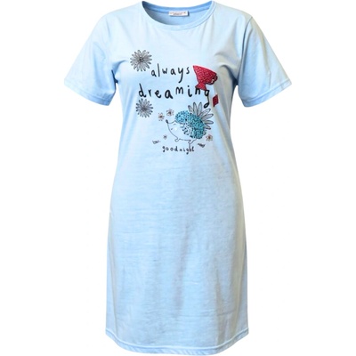 noční košile světle modrá 23-602