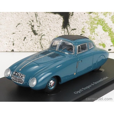 Autocult Opel Super 6 Streamliner Germany 1938 Šedomodrá 1:43