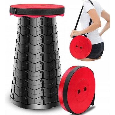 Grugen 2442 Přenosná turistická teleskopická stolička modro-černá