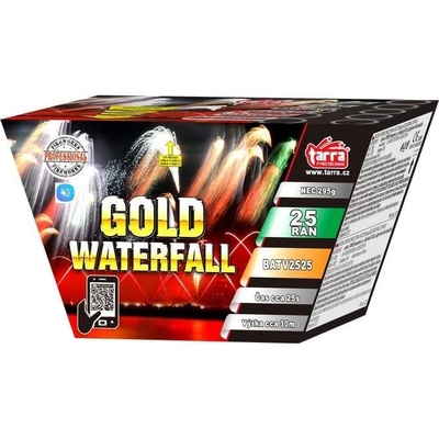 Baterie výmetlic GOLD WATERFALL TICHÝ Ohňostroj 25 ran 4 1 Čína BATV2525