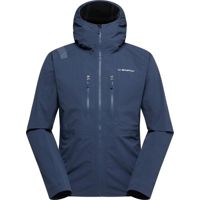 La Sportiva Мъжко водоустойчиво яке La Sportiva Helixir Shell Jacket Waterproof jacket - Night Sky / Chalk - размер XL (002-3321-0114)