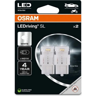 Osram W21W 12V 1,4W W3X16d LEDriving SL (biela) 2 ks