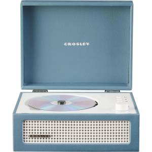 Crosley CD плейър Crosley - Voyager, CR3517A-WB, Washed Blue (CR3517A-WB)