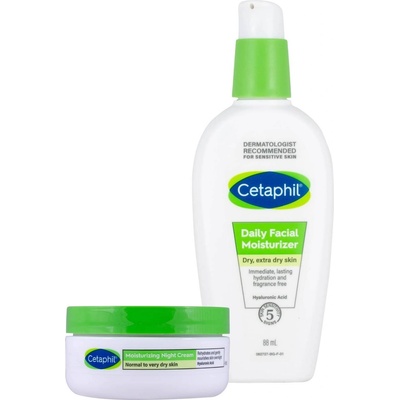 Cetaphil Комплект - Ежедневен и Нощен крем за лице, 88 + 48 ml