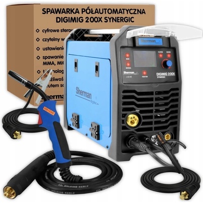 SHERMAN MIG / MAG 200A 200X Synergic Synergia migomat