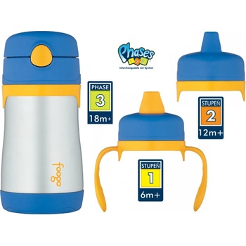 Thermos FOOGO 290ml modrá termoska stupeň 1,2,3