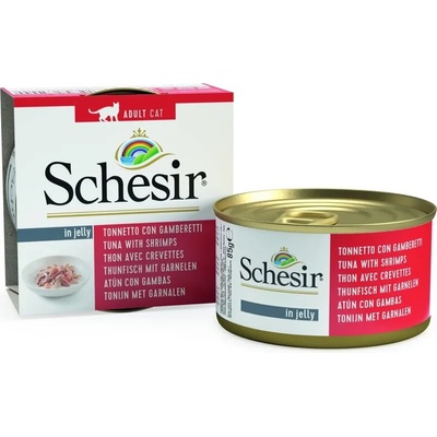 Schesir Complete Tuna with Shrimps In Jelly риба тон и скариди в желе 85gr