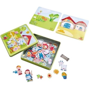 HABA Хаба Магнитна играчка Ферма в метална кутия