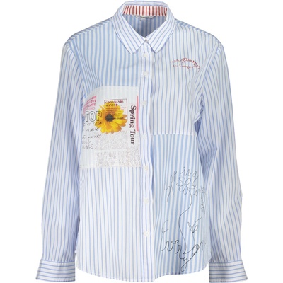 Desigual Elegantná dámska košeľa Modrá