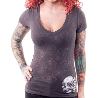 Lethal threat тениска хардкор дамски - А КРИЛО ЧЕРЕП ИЗГОРЯ - lethal threat - lt20303