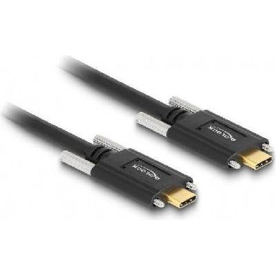 Delock 83720 USB C vidlice z obou stran; 1m černý