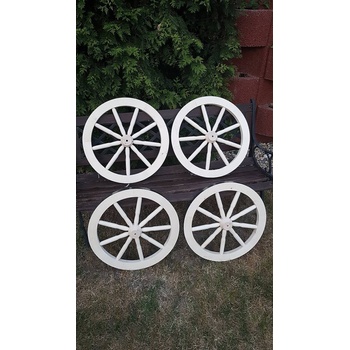 RETRO Drevené koleso 50 cm, dekorácia, natural, bez kovovej obruče