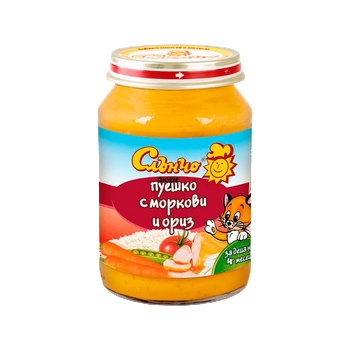 Image 1 of Слънчо пюре пуешко с моркови и ориз - 190 г