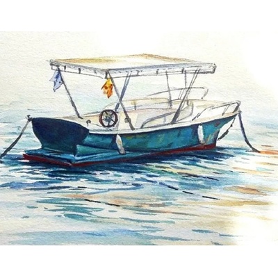 TSvetnoy Комплект за рисуване с диаманти TSvetnoy - Lonely Boat