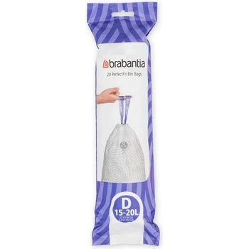 Brabantia Торби за боклук D PERFECTFIT 15-20 л, 20 бр. , Brabantia (BRAB246760)