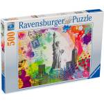 Ravensburger Пъзел Ravensburger от 500 части - Пощенска картичка на Ню Йорк (17379)