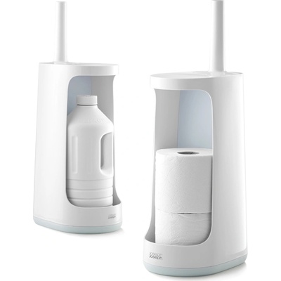 JOSEPH JOSEPH Silikonová WC štětka s úložným prostorem Flex Store bílá modrá