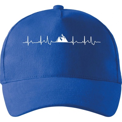 Hory EKG so zahnutým šiltom a látkovou sponou Kráľovská modrá