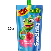 Hello XXL ovocná desiata vrecko malina 10 x 200 g