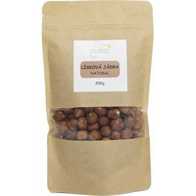 Nejlevnější oříšky Lieskové jadrá natural veľ. 13/15 200 g